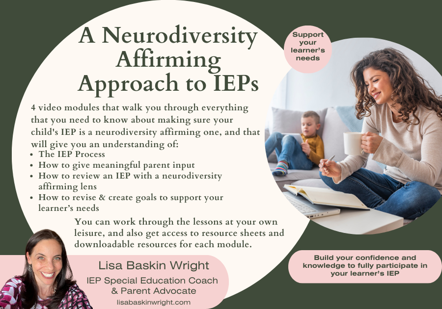 A Neurodiversity Affirming Approach to IEPs course